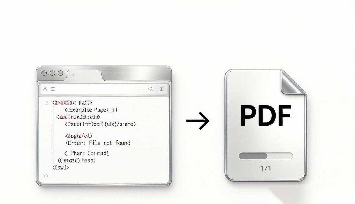html to pdf